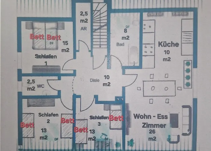 Apartment Taube In Schammels Dorf Am Brauereienweg Platz Für 7 Personen